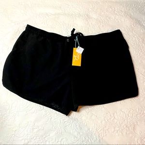 Kona Sol Black bathing suit bottom shorts